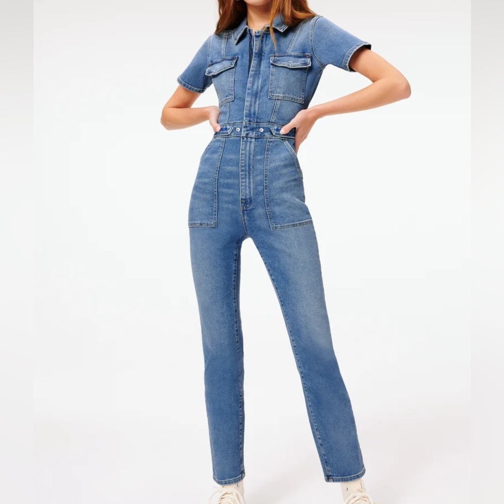 Good American Fit for Success Denim Jumpsuit